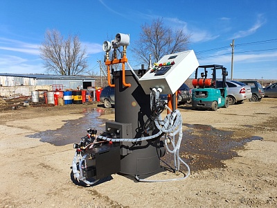 Парогенератор НовоПар на отработанном масле 50 кг пара в час