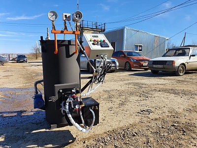 Парогенератор НовоПар на отработанном масле 50 кг пара в час